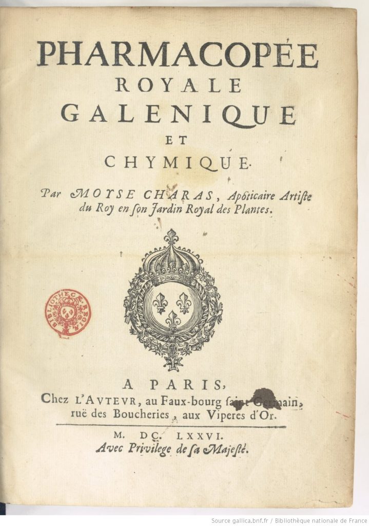 « Pharmacopée Royale Galénique et Chymique » un breuvage anti-scorbut.   