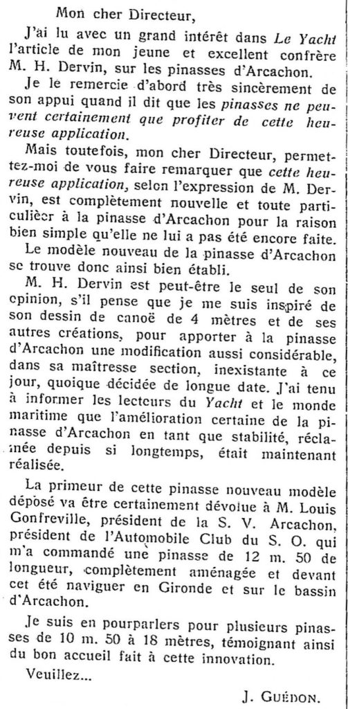 Journal Le yacht 28 janvier 1928