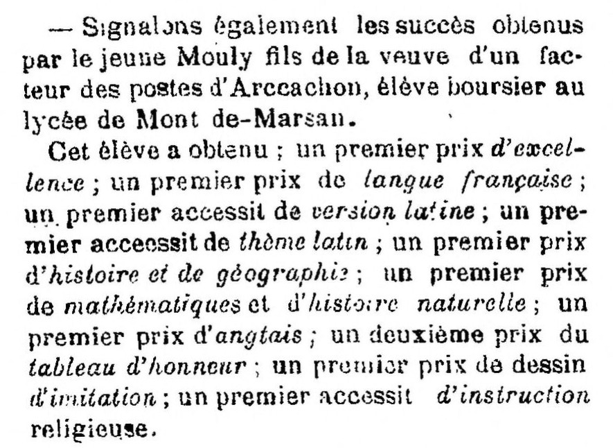 L'Avenir d'Arcachon, 11 août 1889, Gallica