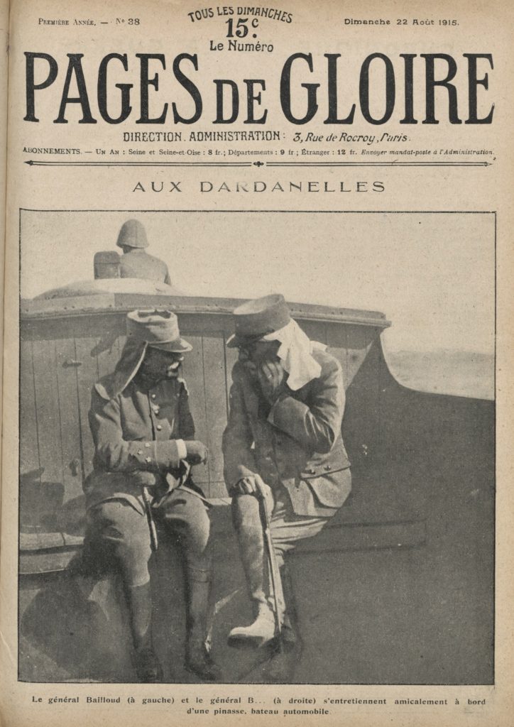 Nos pinasses aux Dardanelles, 1915, source Gallica