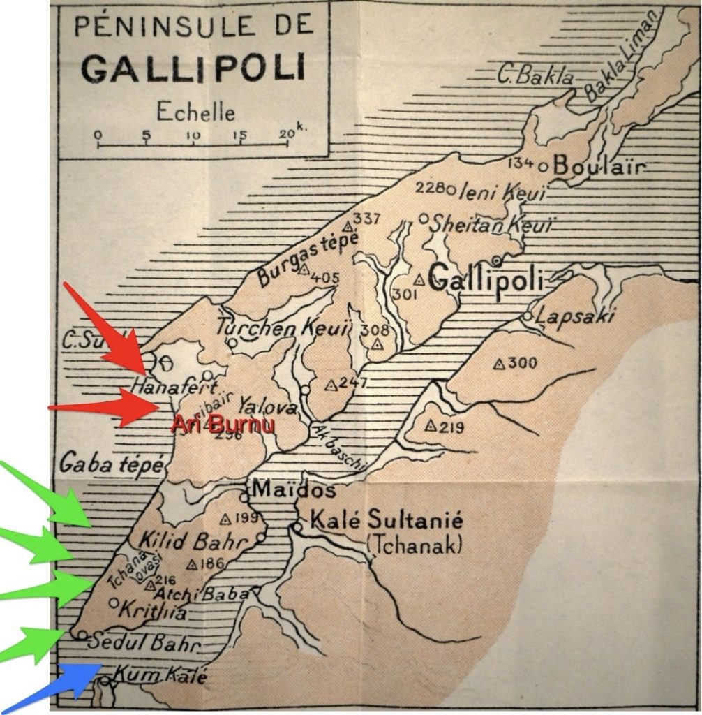 Carte élaborée par E. de Martonne en 1915 pour la Commission de géographie du SGA (Notice sur la Turquie d’Europe et d’Asie, Paris, SGA, 1915)