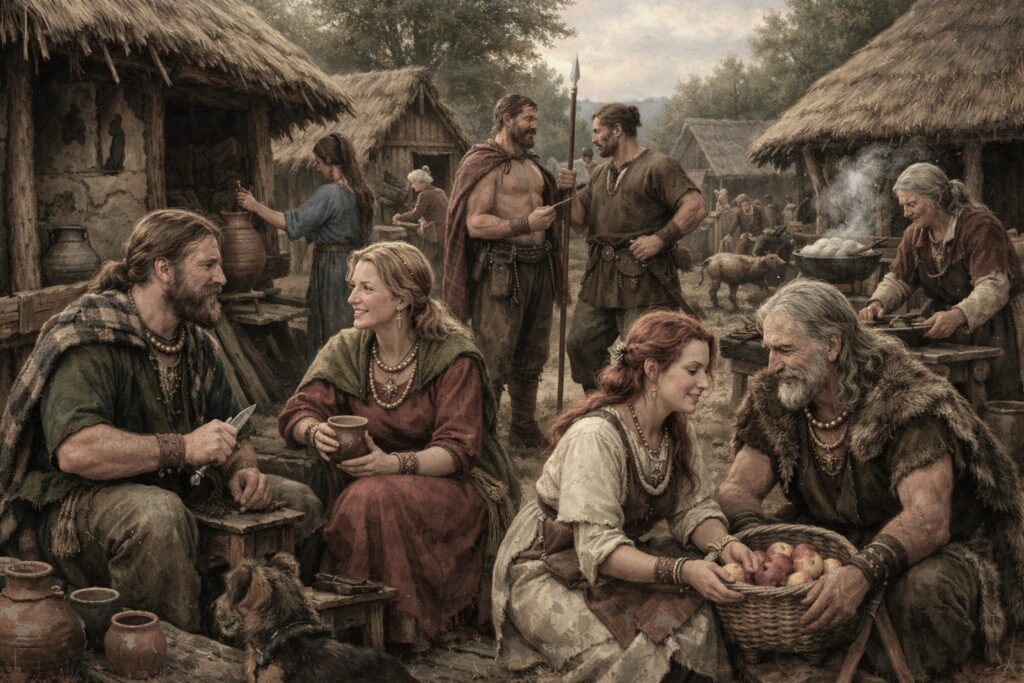 Représentation possible des Bituriges Vivisques,Reconstitution  assistée par IA