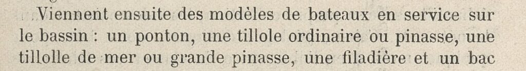 Tillole ou pinasse, 1902, Station Zoolologiue d'Arcachon, Gallica